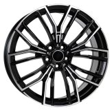 Alu kola Racing Line B5964, 20x8.5 5x112 ET25, černá + leštění (zátěžová)