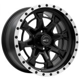 Alu kola Racing Line B5995, 17x9 5x127 ET-6, černá matná + leštěný límec