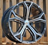 Alu kola Racing Line BFMS3, 21x9 5x114.3 ET35, šedivá + leštění (zátěžová)