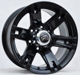 Alu kola Racing Line BK311, 15x8 5x139.7 ET1, černá lesklá
