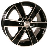 Alu kola Racing Line BK474, 18x8 6x120 ET50, černá + leštění (zátěžová)