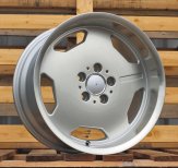 Alu kola Racing Line BK632, 17x7.5 5x112 ET25, stříbrná + leštěný límec