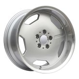 Alu kola Racing Line BK632, 17x7.5 5x112 ET35, stříbrná + leštěný límec