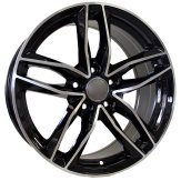 Alu kola Racing Line BK690, 19x8.5 5x112 ET40, černá + leštění