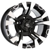 Alu kola Racing Line BK859, 15x8 5x139.7 ET-13, černá + leštění