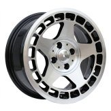 Alu kola Racing Line BK927, 15x7 4x100 ET24, černá + leštění