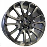 Alu kola Racing Line BY959, 23x10 5x120 ET45, šedivá + leštění (zátěžová)