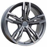 Alu kola Racing Line BY983, 19x8.5 5x120 ET33, šedivá + leštění