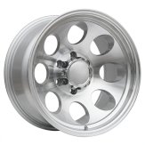 Alu kola Racing Line BY997, 16x10 6x139.7 ET-44, stříbrná + leštění (zátěžová)