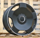 Alu kola Racing Line BYF3111, 20x9.5 5x130 ET35, černá matná + leštěný límec (zátěžová)