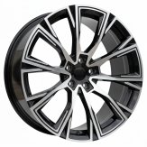 Alu kola Racing Line D1130, 19x9 5x112 ET40, černá + leštění