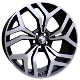 Alu kola Racing Line D1419, 20x8 5x108 ET40, černá + leštění (zátěžová)