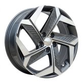 Alu kola Racing Line D1926, 18x7.5 5x114.3 ET51, šedivá + leštění