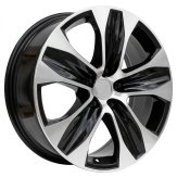 Alu kola Racing Line D2054, 18x8 5x114.3 ET35, černá + leštění