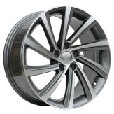 Alu kola Racing Line D2403, 18x8 5x112 ET45, šedivá + leštění