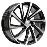 Alu kola Racing Line D2403, 19x8 5x112 ET45, černá + leštění
