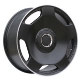 Alu kola Racing Line F5133, 20x9.5 5x112 ET35, černá matná + leštěný límec (zátěžová)