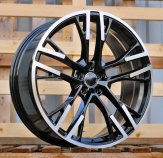 Alu kola Racing Line F726, 21x9 5x112 ET30, černá + leštění (zátěžová)