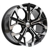 Alu kola Racing Line F9735, 19x8 5x112 ET27, černá + leštění