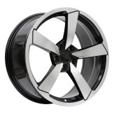 Alu kola Racing Line F9781, 19x8.5 5x112 ET32, černá + leštění