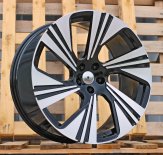 Alu kola Racing Line FB007, 22x10 5x112 ET20, černá + leštění