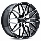 Alu kola Racing Line FB1705, 21x11 5x130 ET58, černá + leštění (zátěžová)