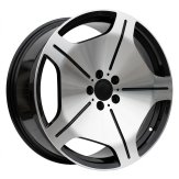 Alu kola Racing Line FBX035, 19x9.5 5x112 ET43, černá + leštění (zátěžová)