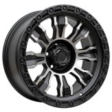 Alu kola Racing Line FBX087, 20x9 6x139.7 ET, černá matná + leštění