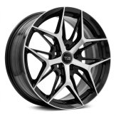 Alu kola Racing Line FBX114, 17x7 5x112 ET40, černá + leštění
