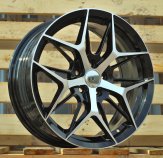 Alu kola Racing Line FBX114, 17x7 5x114.3 ET40, černá + leštění