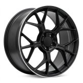 Alu kola Racing Line FBX120, 18x8 5x112 ET42, černá + leštěný límec (zátěžová)