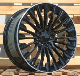 Alu kola Racing Line FBX132, 20x9.5 5x112 ET51, černá + leštěný límec
