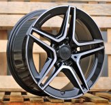 Alu kola Racing Line FBX142, 21x10 5x112 ET45, černá + leštění (zátěžová)