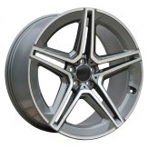 Alu kola Racing Line FBX142, 22x9.5 5x112 ET45, šedivá + leštění (zátěžová)