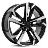 Alu kola Racing Line FBX254, 18x7.5 5x112 ET40, černá + leštění