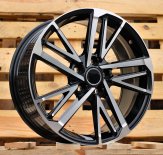 Alu kola Racing Line FBX255, 17x7 5x114.3 ET40, černá + leštění