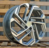 Alu kola Racing Line FBX345, 18x7.5 5x114.3 ET51, šedivá + leštění