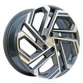 Alu kola Racing Line FBX345, 18x7.5 5x114.3 ET51, šedivá + leštění