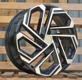 Alu kola Racing Line FBX345, 19x7.5 5x114.3 ET51, černá + leštění (zátěžová)
