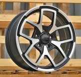 Alu kola Racing Line FBX373, 18x8 5x127 ET35, černá matná + leštění