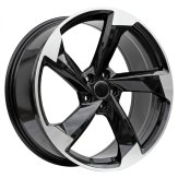 Alu kola Racing Line FBX390, 20x8.5 5x112 ET40, černá + leštění (zátěžová)