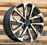 Alu kola Racing Line FBX416, 18x8 5x114.3 ET40, černá + leštění