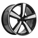 Alu kola Racing Line FC021, 22x11.5 5x130 ET61, černá + leštění (zátěžová)