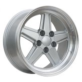 Alu kola Racing Line FD5938, 17x8 5x112 ET19, stříbrná + leštěný límec
