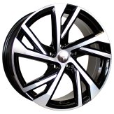 Alu kola Racing Line FE183, 17x7.5 5x108 ET40.5, černá + leštění