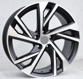 Alu kola Racing Line FE183, 18x8 5x108 ET45, černá matná + leštění