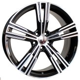 Alu kola Racing Line FE184, 18x8 5x108 ET42, černá + leštění