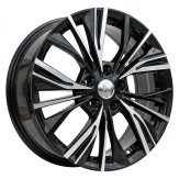 Alu kola Racing Line FE224, 17x7 5x114.3 ET35, černá + leštění