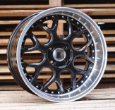 Alu kola Racing Line FR762, 17x8.5 3x112 ET20, černá + leštěný límec