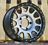 Alu kola Racing Line H1002B, 17x8.5 5x150 ET, černá matná + leštění